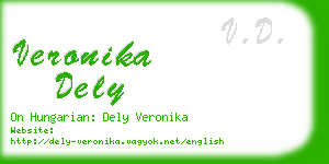 veronika dely business card